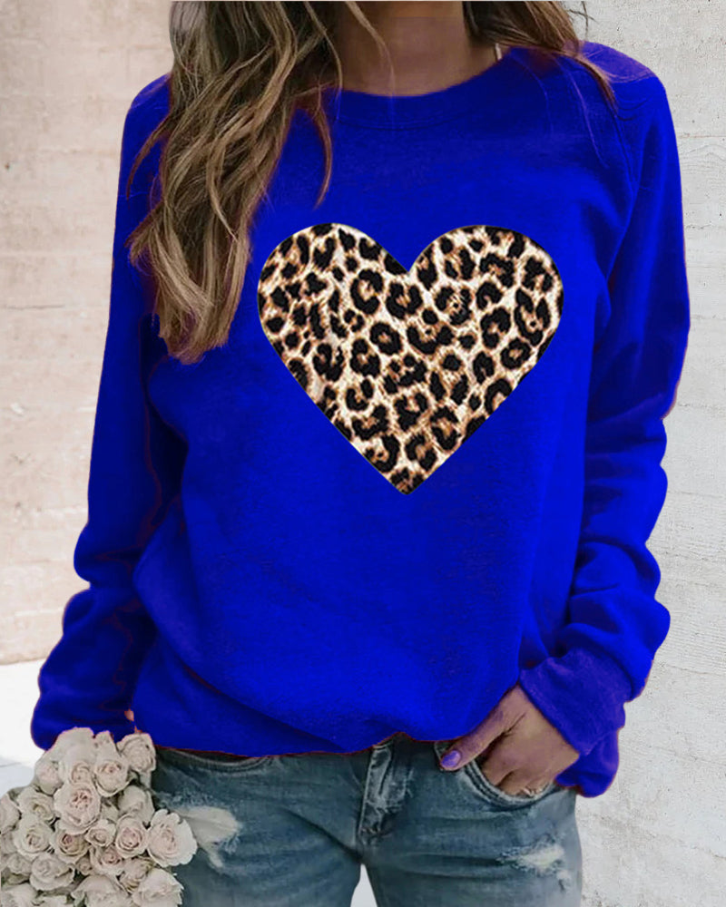 Alicia® | Leopard sweatshirt with heart motif