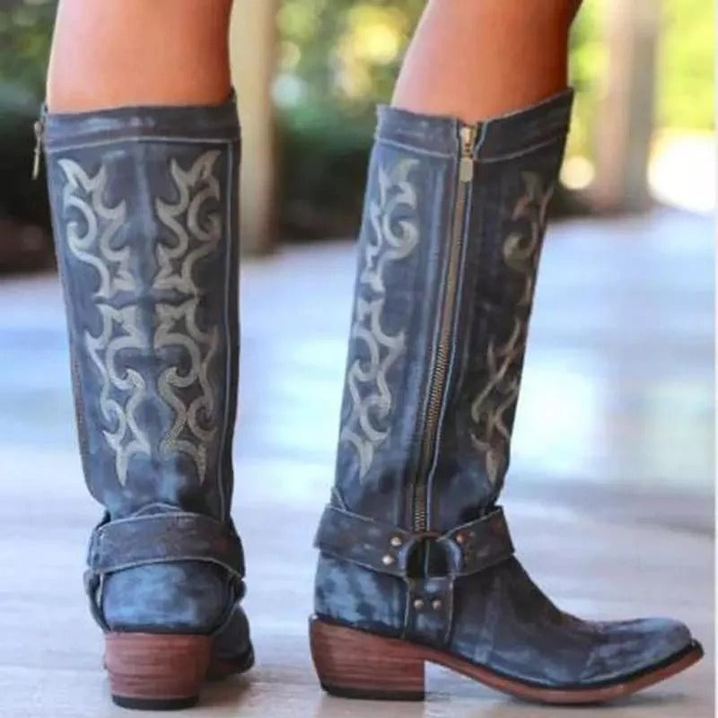 Vanessa® | Elegant leather boots with design