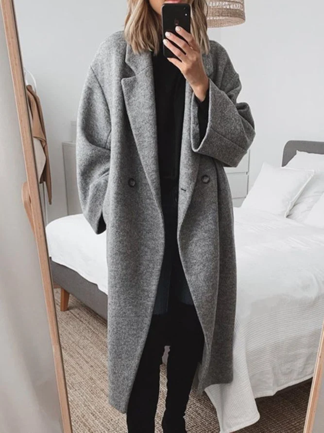 Agustina® | Women's luxurious oversized wool blend coat