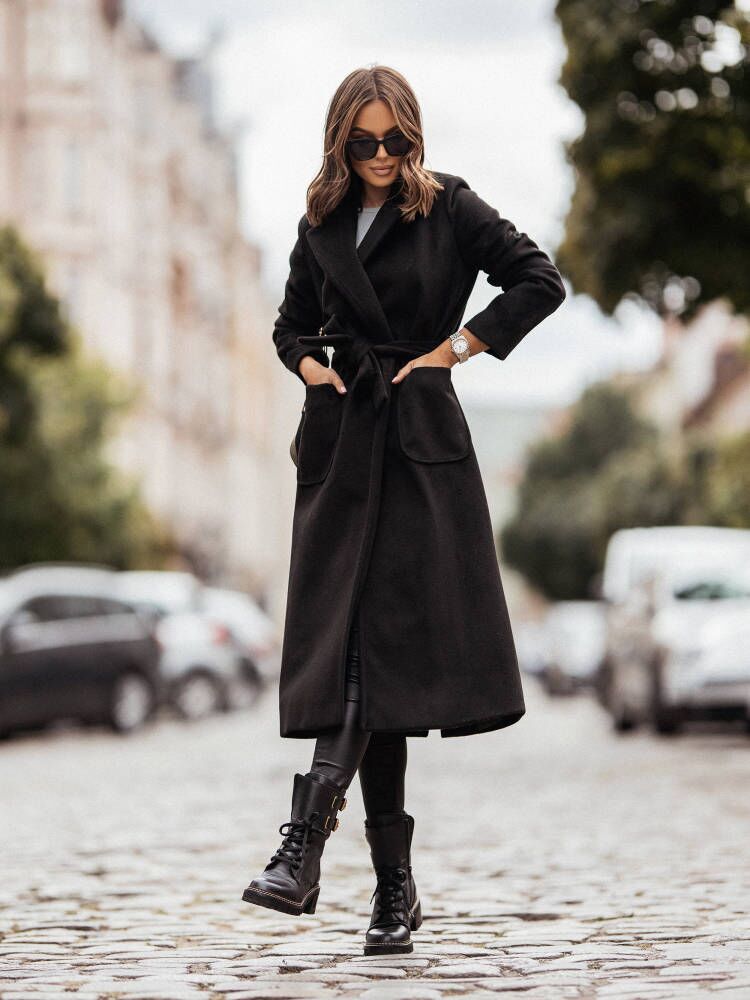 Anette® | Elegant long-sleeved coat for women