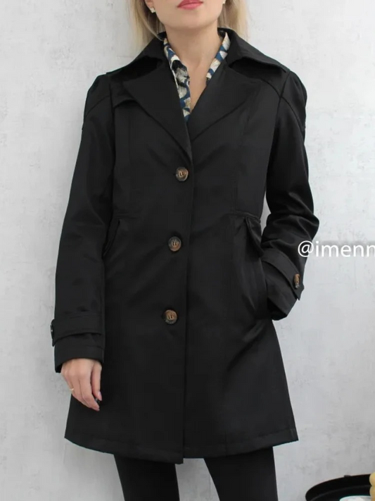 Yolanda® | Women's slim-fit short coat with one-button closure