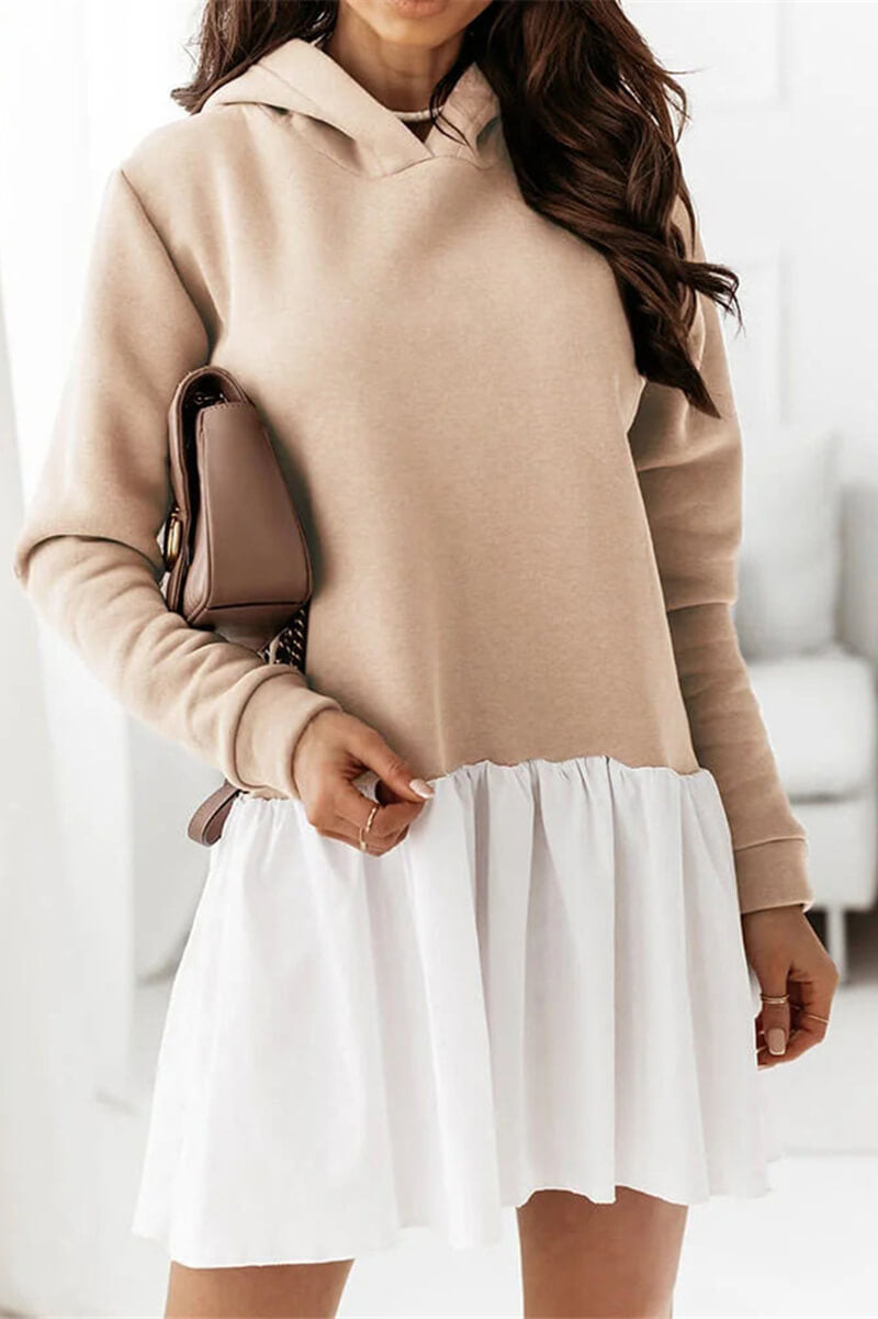 Zaida® | Long sleeve pleated sweatshirt dress from Meline