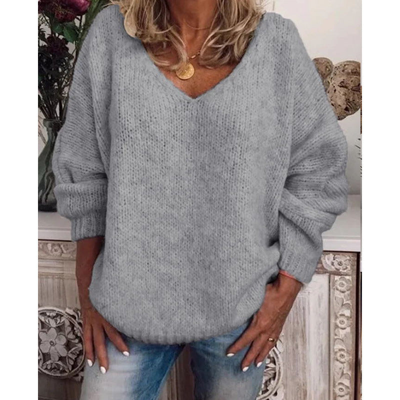 Zoraida® | Loose, casual sweater with a V-neck