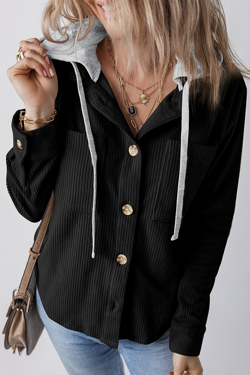 Ana Maria® | Stylish contrast hooded jacket for women