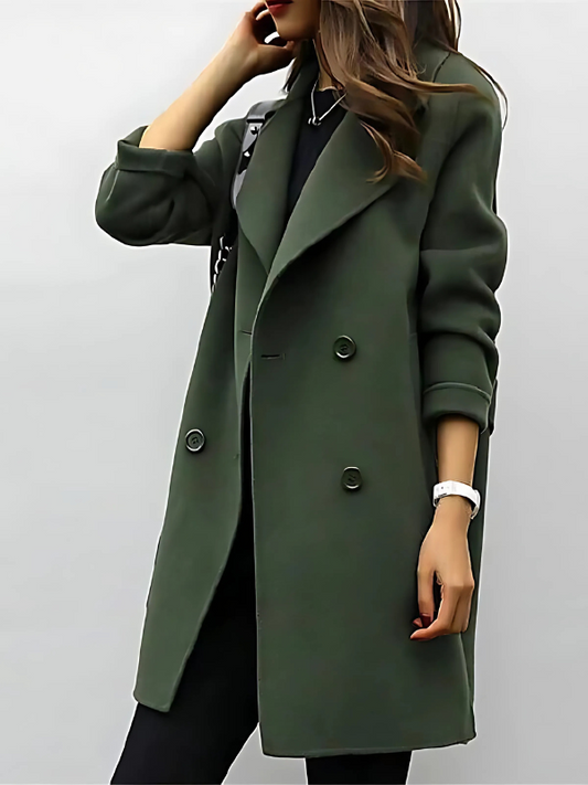 Yolaina® | Long classic trench coat for women