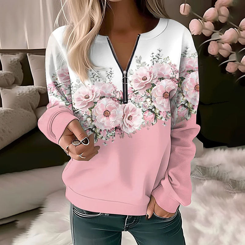 Vanessa® | Izzy Casual long sleeve shirt with floral print