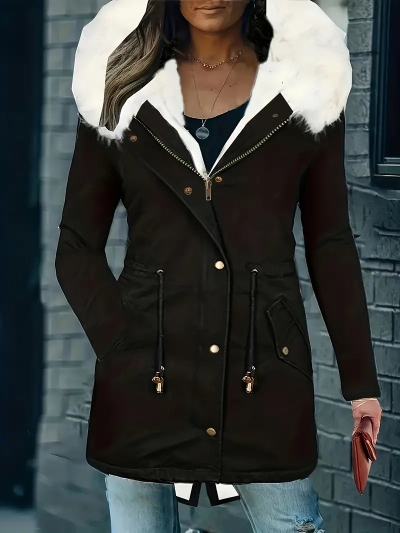 Zoraida® | Parka coat with fluffy trim and hood