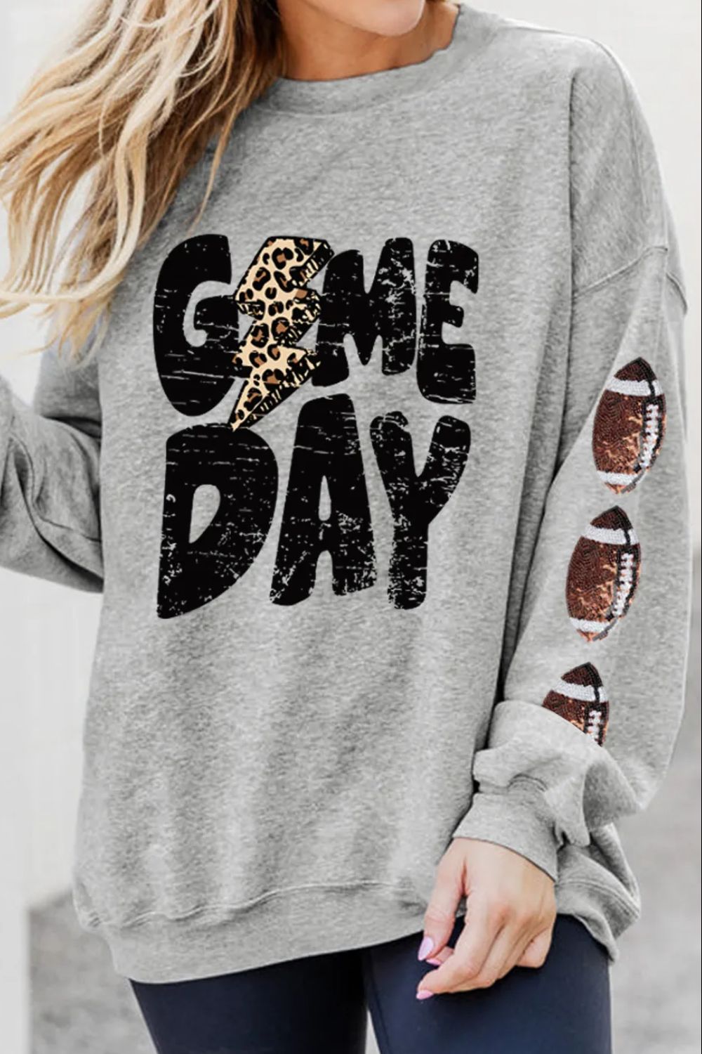 Alida® | Football long sleeve sweatshirt