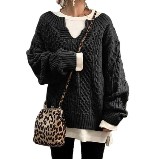 Vanessa® | Long sleeve casual knitted sweater for women