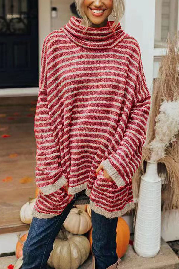 Zulema® | Perfect tunic sweater with stripes and pockets