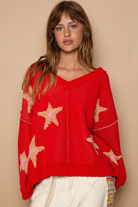 Alina® | Long sleeve sweater with star patch