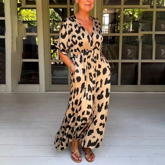 Gilda® | Long leopard dress