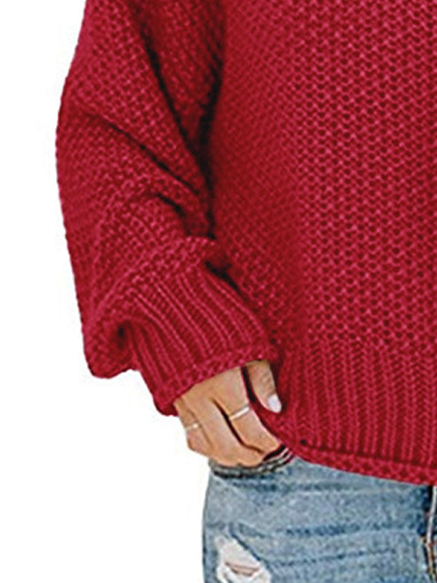 Agnes® | Pullover with a turtleneck and dropped shoulders