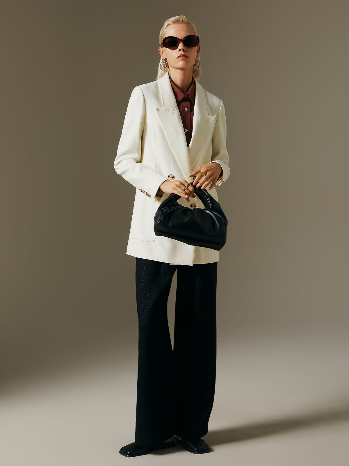 Veda® | Women's twill wool blazer jacket