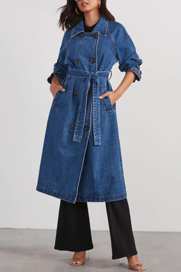 Zoe® | Chandry denim trench coat