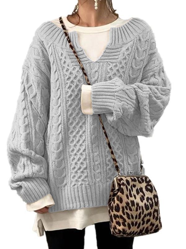 Vanessa® | Long sleeve casual knitted sweater for women