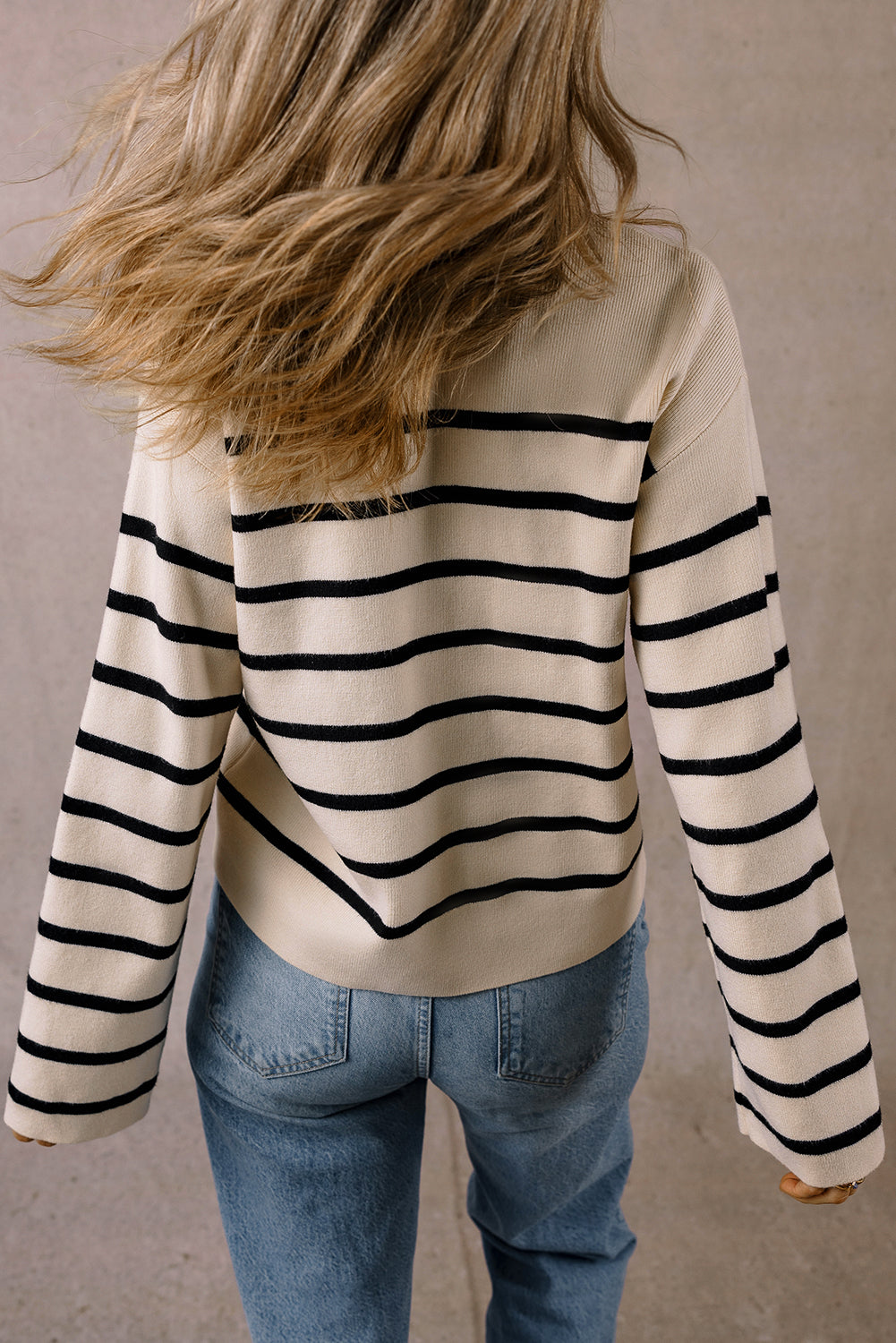 Ana® | Chic and charming cardigan with striped buttons