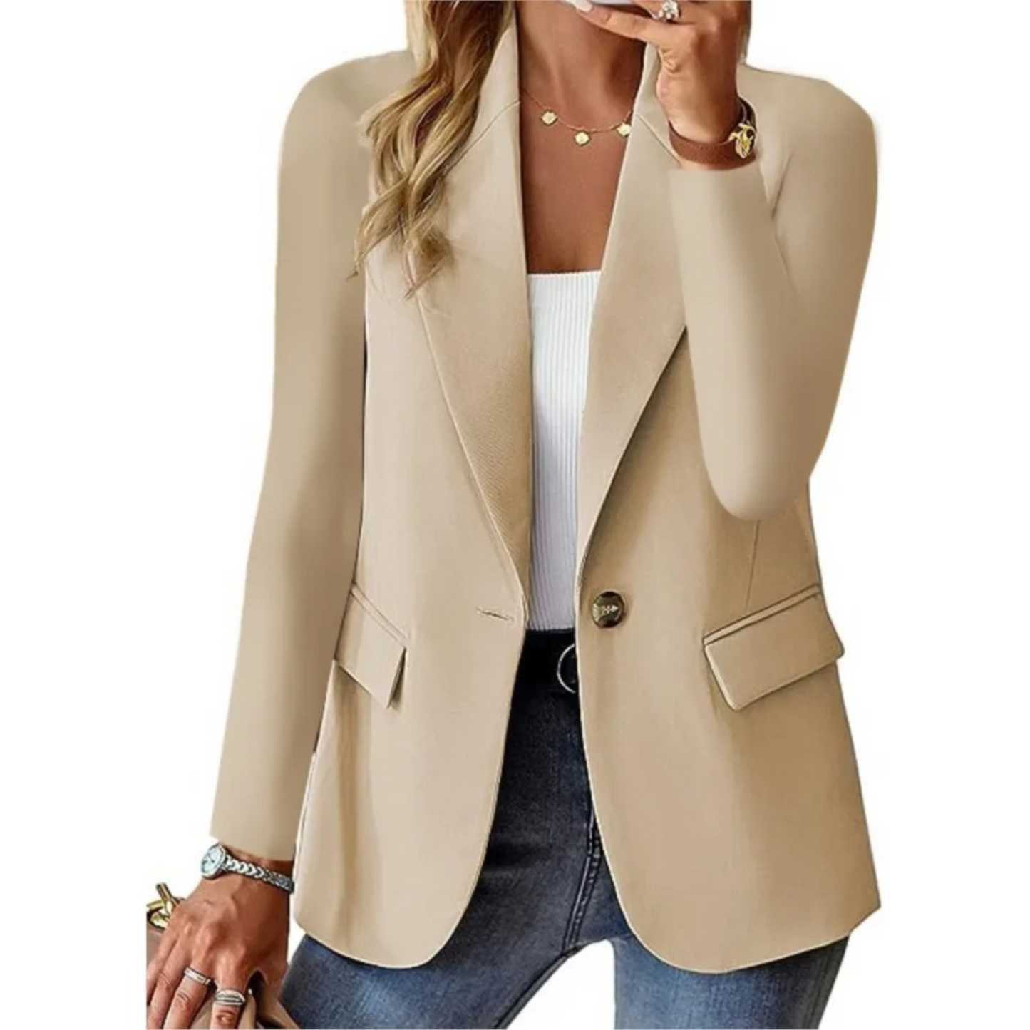 Zoé® | Casual women's blazer with long sleeves