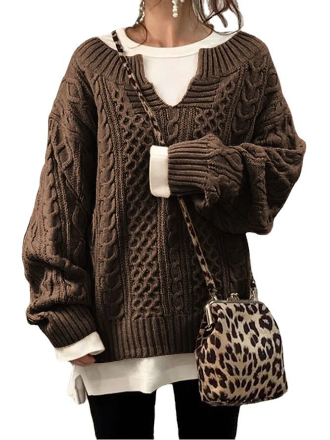 Vanessa® | Long sleeve casual knitted sweater for women