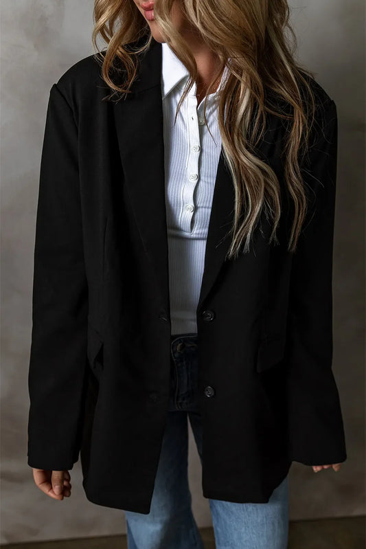 Vanessa® | Long sleeve button down blazer