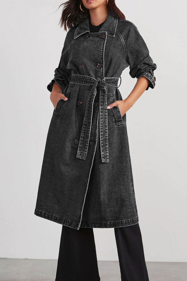 Zoe® | Chandry denim trench coat