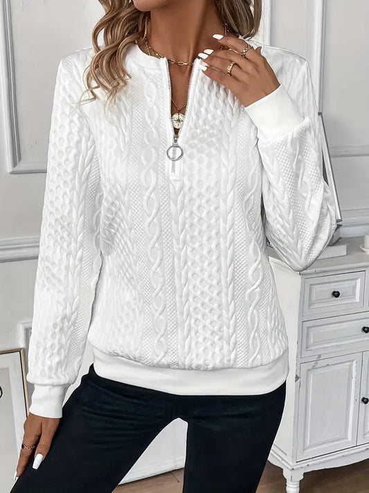 Zulema® | Elegant zip-up sweater for comfort and style