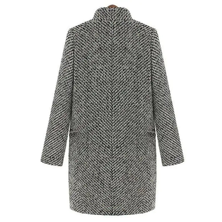 Yasmina® | Long houndstooth coat for elegance and comfort