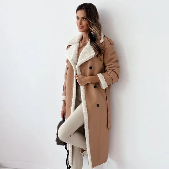 Yoselin® | Elegant long winter coat for women