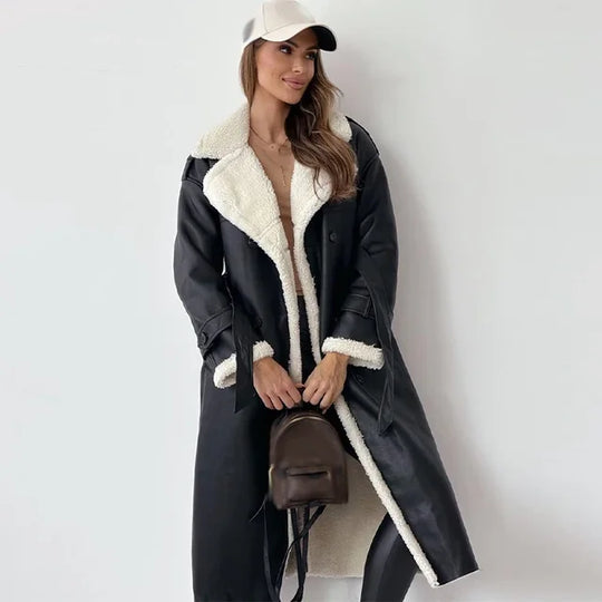 Yoselin® | Elegant long winter coat for women