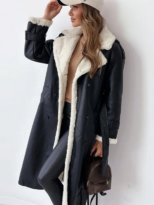 Yoselin® | Elegant long winter coat for women