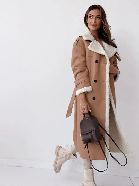 Yoselin® | Elegant long winter coat for women