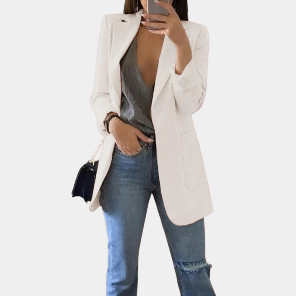 Amanda® | Casual blazer with lace for women