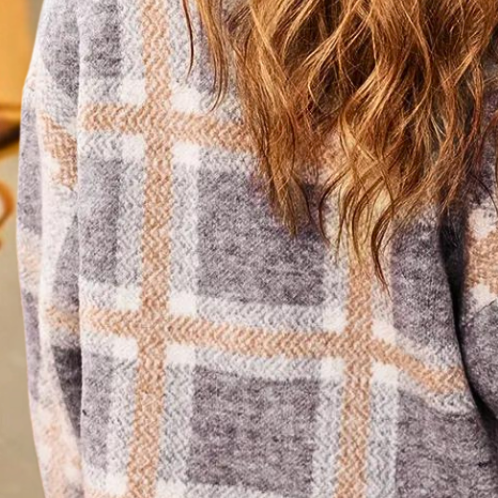 Zuleyka® | Elegant checked cardigan for women