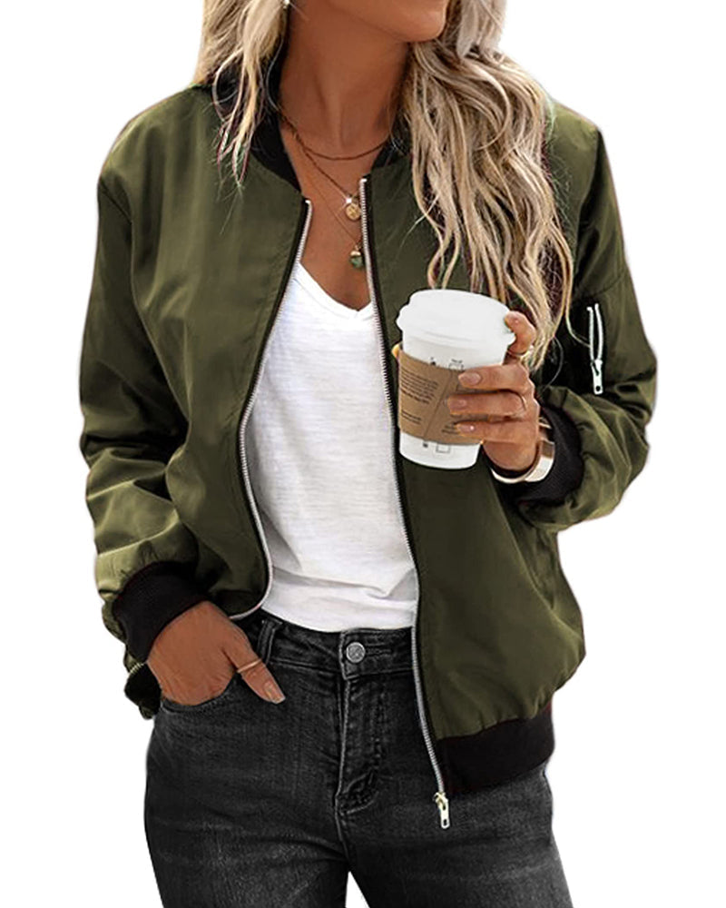 Adriana® | Classic bomber jacket for women