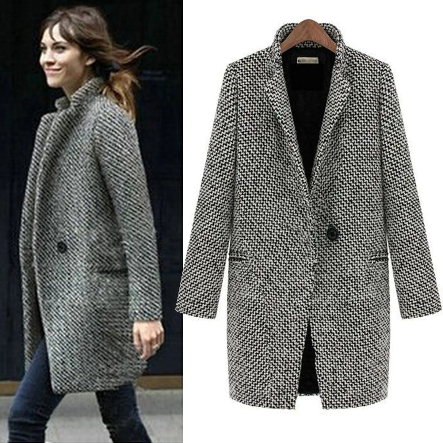 Zaira® | Long wool coat