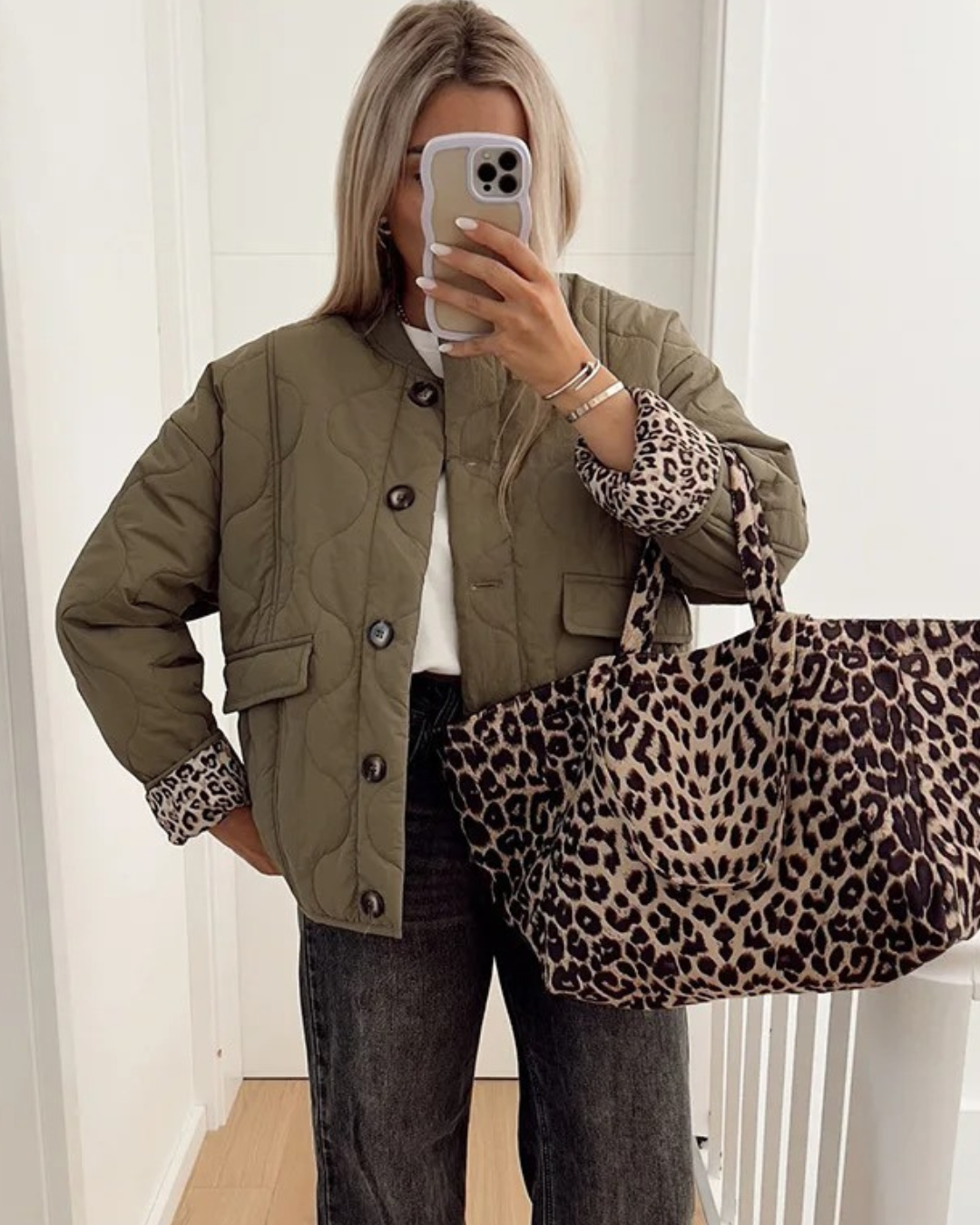 Vanessa® | Jacket with leopard lining