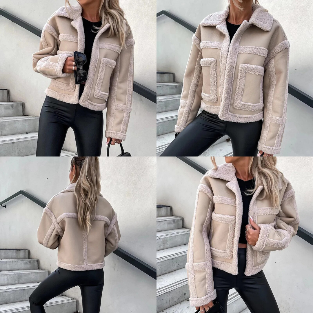 Aida® | Shearling biker jacket