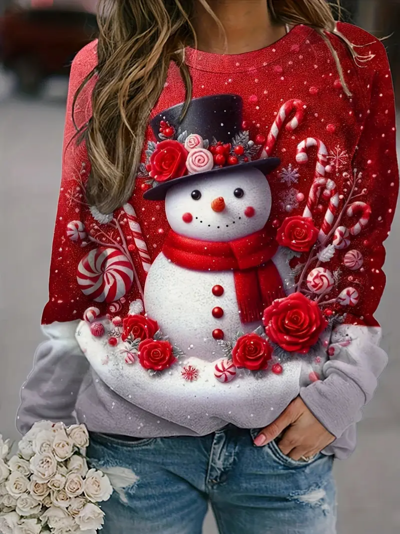 Alicia® | Snowman winter Christmas sweater