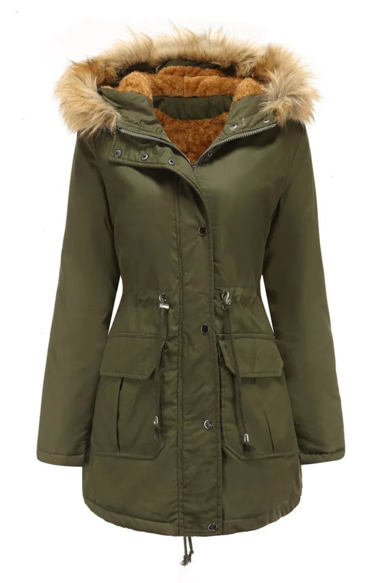 Anemone® | Women's winter parka with faux fur hood