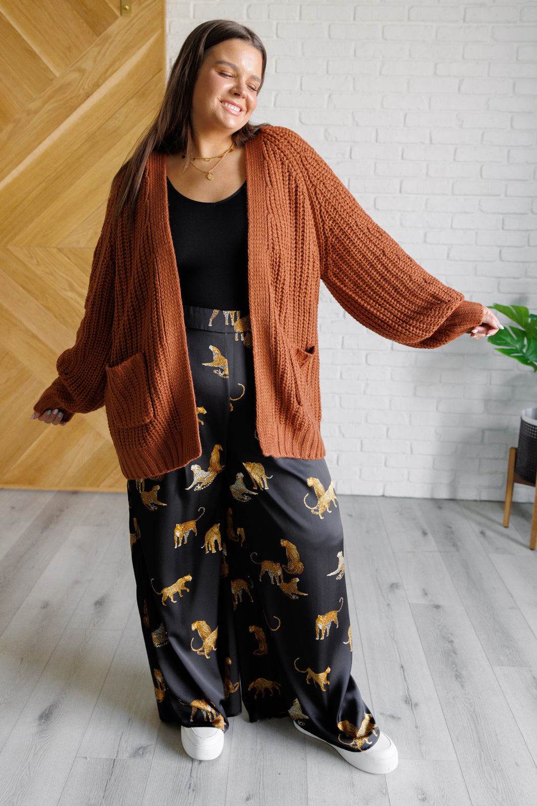 Vanja® | Maybe Monday Cardigan in chestnut