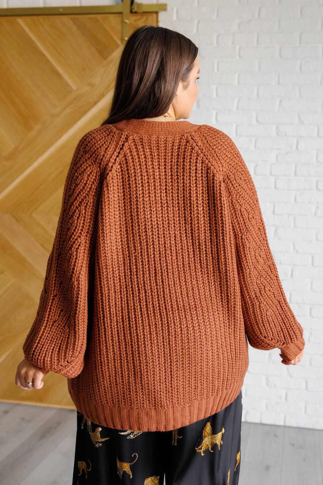 Vanja® | Maybe Monday Cardigan in chestnut