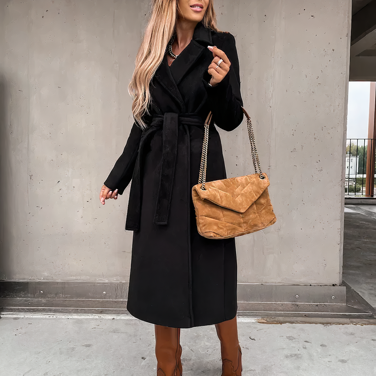 Vanessa® | Elegant trench coat made of wool blend