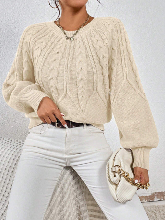 Allison® | Scandinavian twisted knit sweater