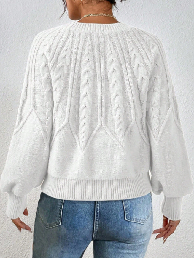 Allison® | Scandinavian twisted knit sweater