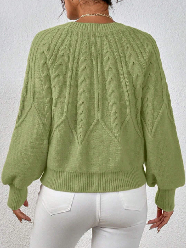 Allison® | Scandinavian twisted knit sweater