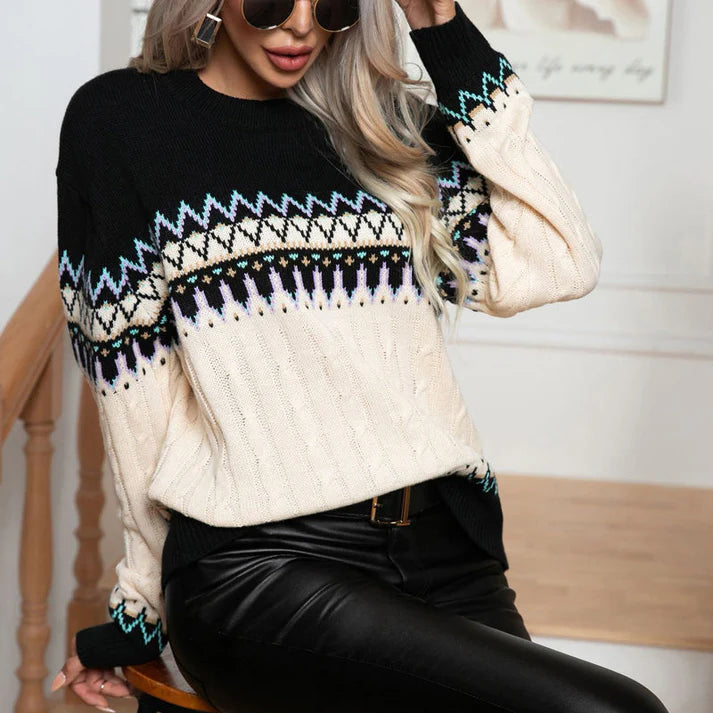 Amara® | Vintage knitted sweater for women