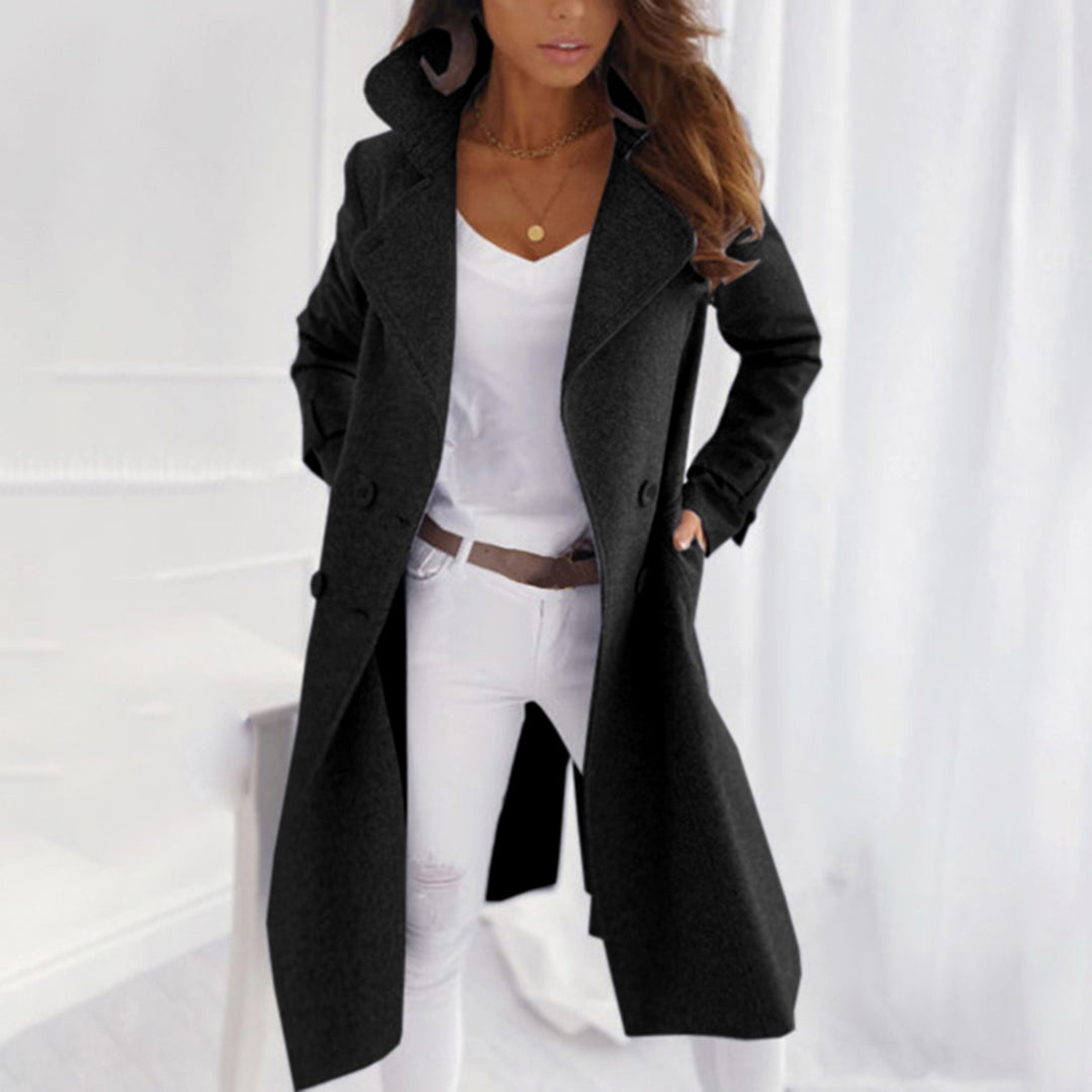 Zita® | Elegant wool coat with a turn-down collar