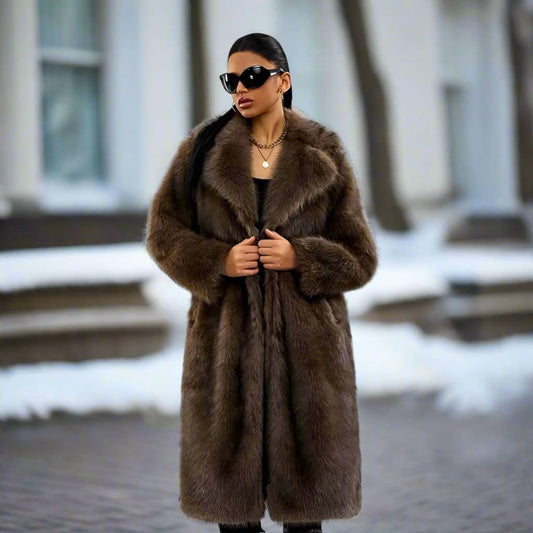 Amanda® | Glamorous faux fur coat for women