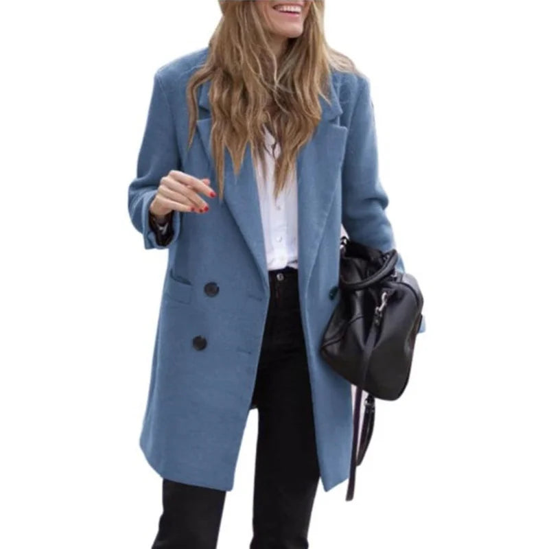 Alice® | Lined winter trench coat with a lapel collar