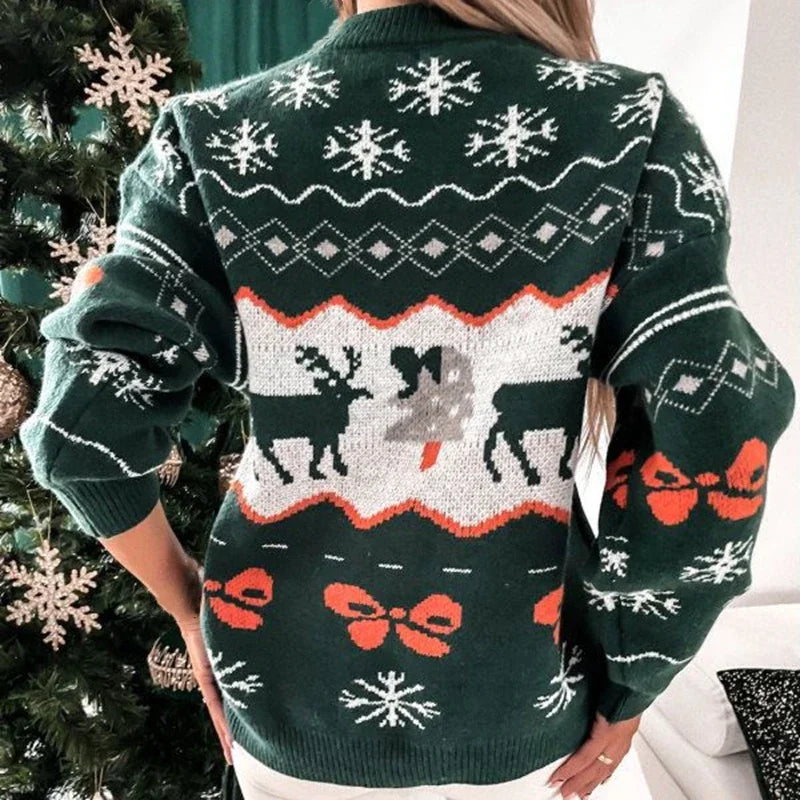 Adelina® | Stylish Christmas streetwear sweater for women